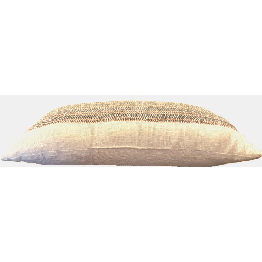 Linen pillow Hearth & Hand™ with Magnolia cream w/ black & red-orange stripe - Picture 3 of 5